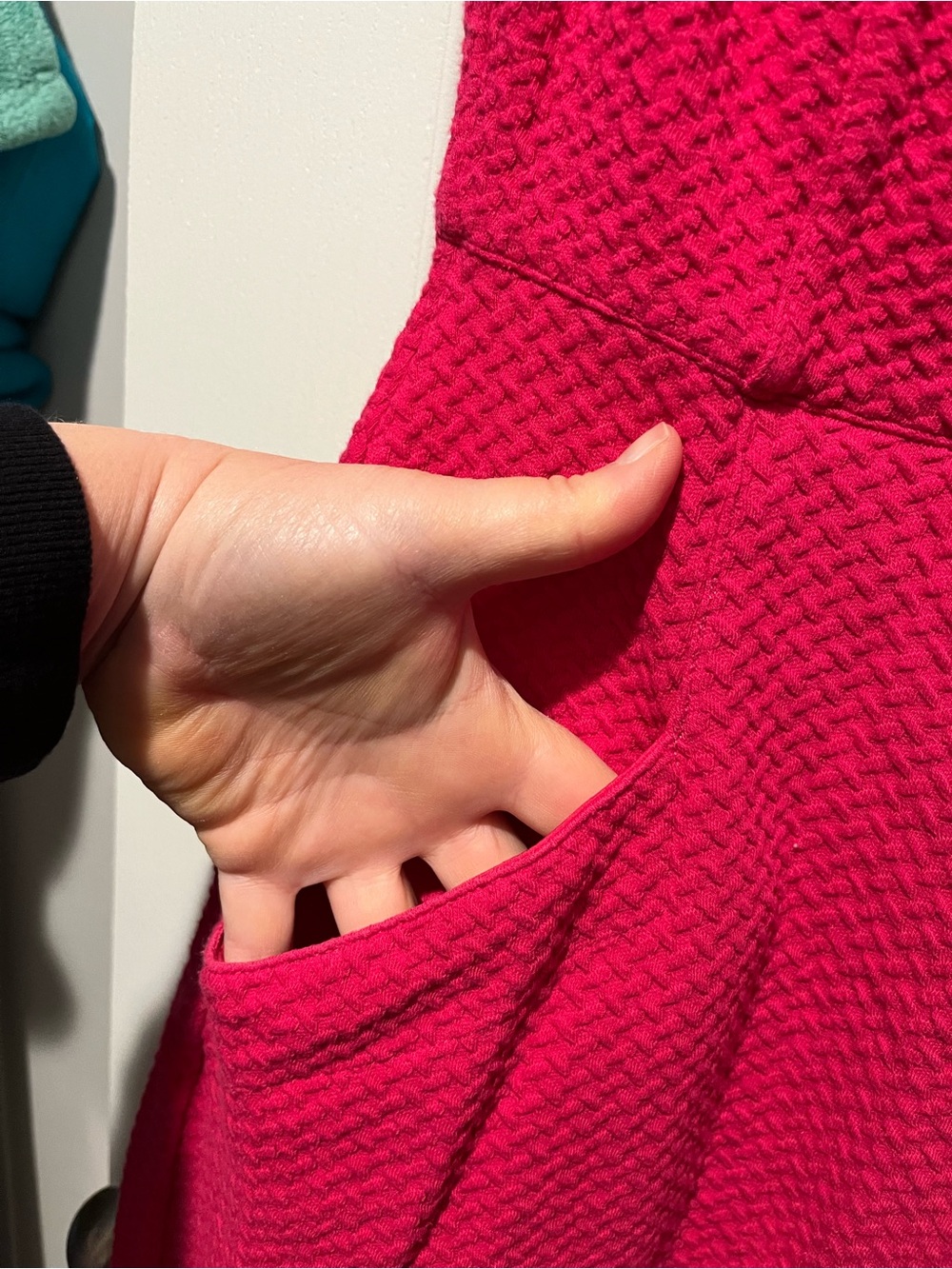 Lands End Pink Textured Sheath Dress - Picture 4 of 8